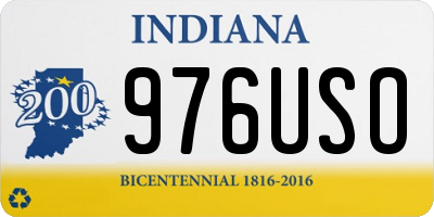 IN license plate 976USO