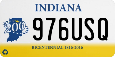IN license plate 976USQ
