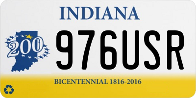 IN license plate 976USR