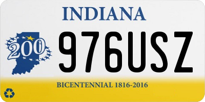 IN license plate 976USZ