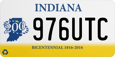 IN license plate 976UTC