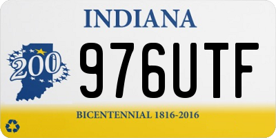 IN license plate 976UTF
