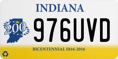 IN license plate 976UVD