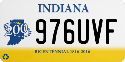 IN license plate 976UVF