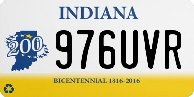 IN license plate 976UVR
