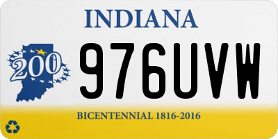 IN license plate 976UVW