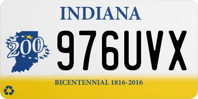 IN license plate 976UVX