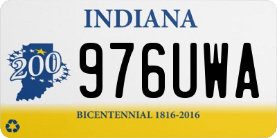 IN license plate 976UWA