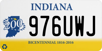 IN license plate 976UWJ