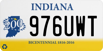 IN license plate 976UWT