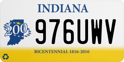 IN license plate 976UWV