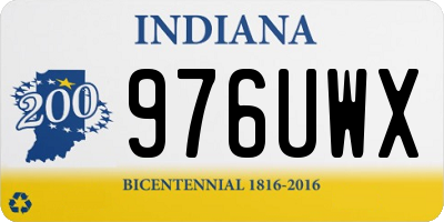 IN license plate 976UWX