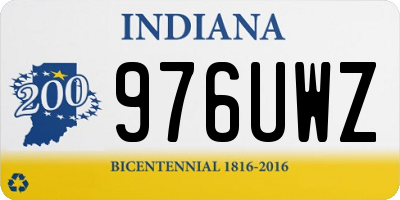 IN license plate 976UWZ
