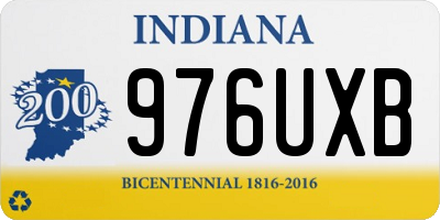 IN license plate 976UXB