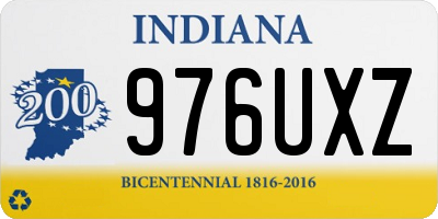 IN license plate 976UXZ