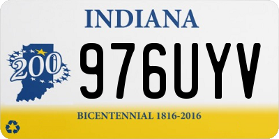 IN license plate 976UYV