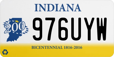 IN license plate 976UYW