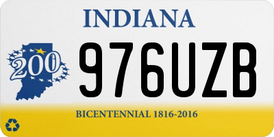 IN license plate 976UZB