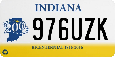 IN license plate 976UZK