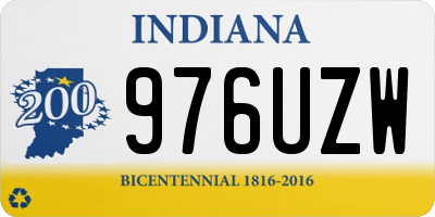 IN license plate 976UZW