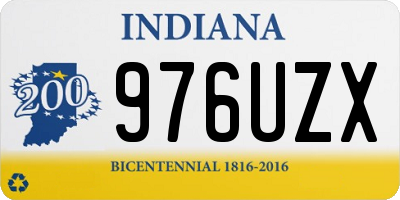 IN license plate 976UZX