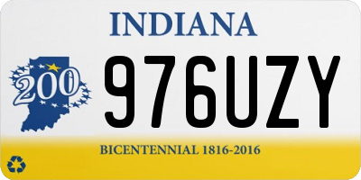 IN license plate 976UZY