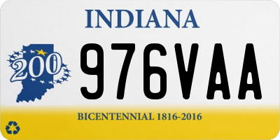 IN license plate 976VAA