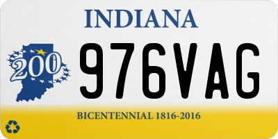 IN license plate 976VAG
