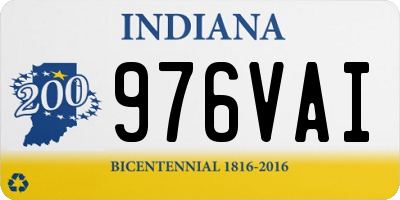 IN license plate 976VAI