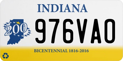 IN license plate 976VAO