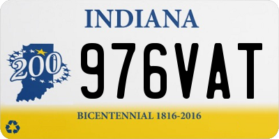 IN license plate 976VAT