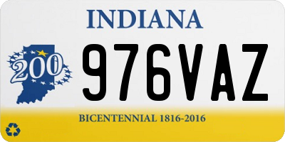 IN license plate 976VAZ