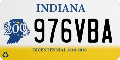 IN license plate 976VBA