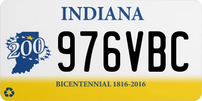 IN license plate 976VBC