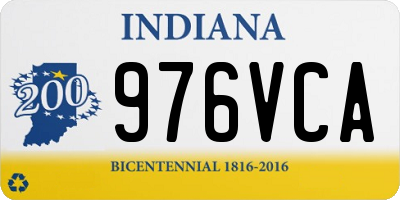 IN license plate 976VCA