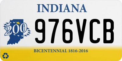 IN license plate 976VCB