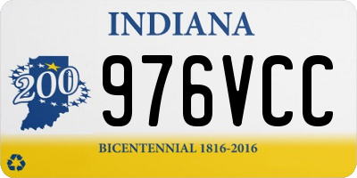 IN license plate 976VCC