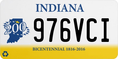 IN license plate 976VCI
