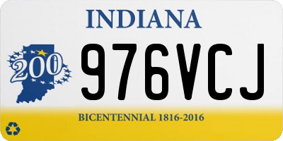 IN license plate 976VCJ