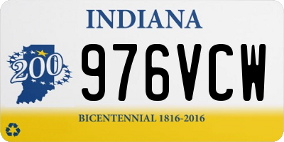 IN license plate 976VCW