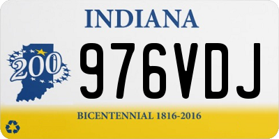 IN license plate 976VDJ