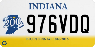 IN license plate 976VDQ
