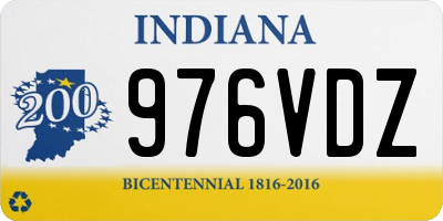 IN license plate 976VDZ