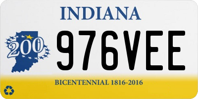 IN license plate 976VEE