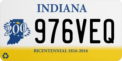 IN license plate 976VEQ