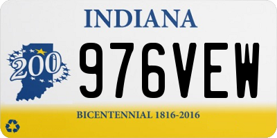 IN license plate 976VEW