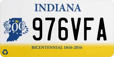 IN license plate 976VFA