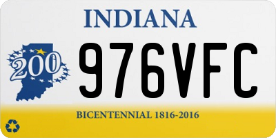 IN license plate 976VFC