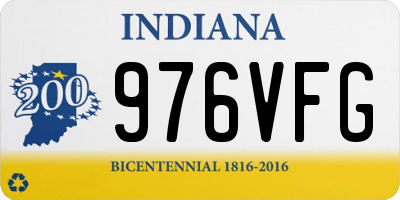 IN license plate 976VFG