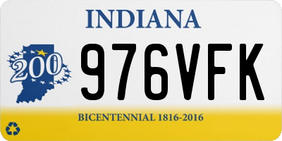 IN license plate 976VFK